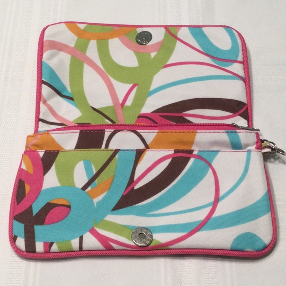 Multi Color Abstract Design Wristlet LNC - Picture 3 of 4